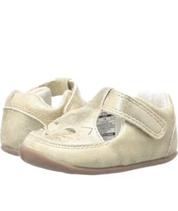 Carters Every Step Girls Gold Shoes, Size 4 - Picture 1 of 9