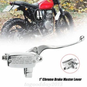 1" 25mm Motorcycle Brake Master Cylinder Lever For Honda Yamaha Kawasaki Suzuki - Picture 1 of 9