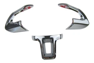 Pour VW Passat 3C B6 Cc Aluminium Volant Cache / Revêtement Couper Chrome Kit - Bild 1 von 1