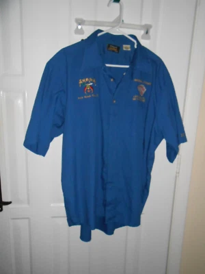Camisa Shriners AMARA Masónico Cuello Azul XXL Foto 1 de 4