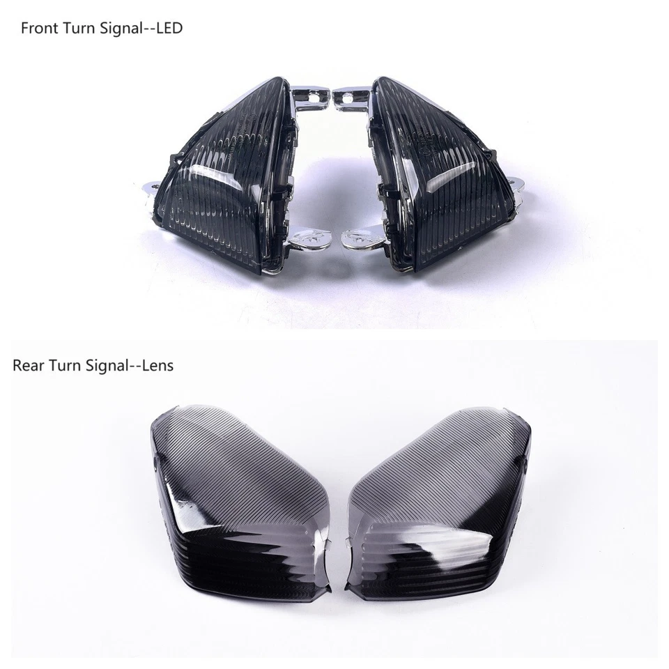 Señales de giro LED delanteras + traseras lente de humo para Kawasaki Ninja ZX-14R 2006-2020 Foto 1 de 4