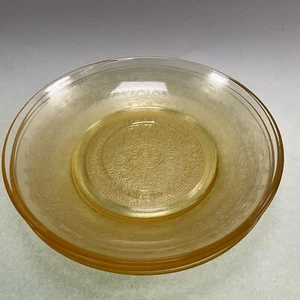 Macbeth-Evans Stippled Rose Band Yellow Berry Bowls - 1930-1933 Set of 4 - Picture 1 of 3
