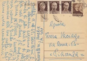 1944 KÖNIGREICH, Postkarte C112 Cent.30 Bruno Giuseppe Mazzini - Bild 1 von 1