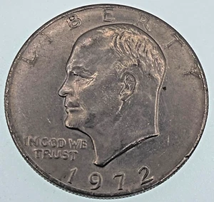 1972 Eisenhower Ike Dollar $1 - Circulated - Clad (SKU 101) - Picture 1 of 4