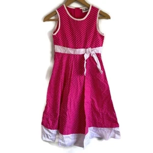 Rare Editions Mädchen rosa ärmellos gepunktet A-Linie Kleid Größe 12 - Bild 1 von 4