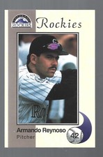 1994 Colorado Rockies Police VG Armando Reynoso Baseball Kansas City Life Card