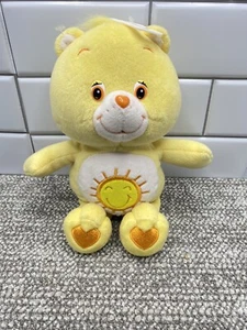 Funshine Care Bear 2003 nuevo vientre amarillo Sunshine 9"" coleccionable HG4 - Imagen 1 de 10