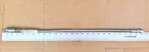 AEROQUIP 26'' BRAIDED HOSE WITH 45 DEGREE ANGLE AND STRAIGHT END FITTINGS - Picture 1 of 7