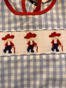 Ole Miss Vintage Rebels Kids Smocked Top & Bloomers Outfit Girls Size 6 - Picture 1 of 5