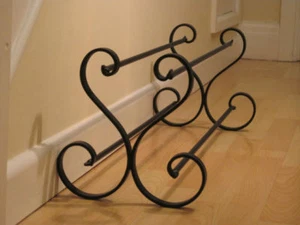 Wrought iron shoe rack, handmade, metal, shoe storage - Picture 1 of 6