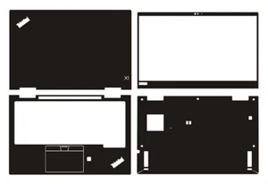 Carbon Aufkleber Skin Decal Cover für Lenovo ThinkPad X1 YOGA 4. Generation 2019 - Bild 1 von 37
