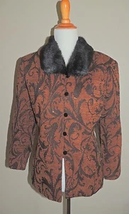 WOMEN'S JESSICA HOWARDBROWN POLY BLEND 5 BUTTON BLAZER SIZE 16 - Picture 1 of 7