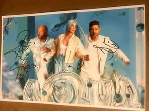 Aquasigniertes Foto Lene Nystrom Rene Dif Soren rasted BAS Beckett AD25763 - Bild 1 von 8