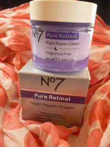 No7 Pure Retinol Night Repair Cream 50 ml. NEW & BOXED - Picture 1 of 2