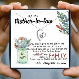 Collar To My Mother In Law/Forever Love con Tarjeta de Mensaje y Regalo - Imagen 1 de 15