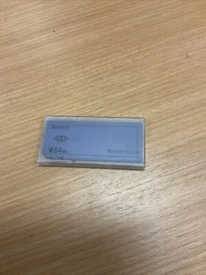 Genuine Sony 64MB Memory Stick Card MSA-64A NON-PRO NON-MagicGate - Image 1 of 2