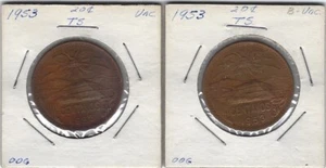 MEXICO (2)20c TEOTIHUACAN 1953 UNC Bronze 28.5mm KM439 (mm15)* - Picture 1 of 2
