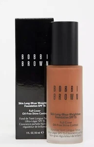 NiB Bobbi Brown Long-Wear Weightless Foundation SPF 15 Full Size Chestnut 9 - Picture 1 of 2