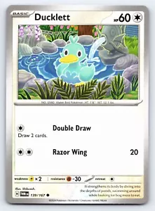 Ducklett 139/167 Common Twilight Masquerade Pokemon Card - NM - Picture 1 of 2