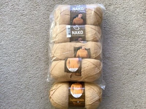NAKO SUPERLAMBS SPECIAL YARN-50%WOOL/50%ACRYLIC-SHADE CARAMEL-500 GRAMS - Picture 1 of 4