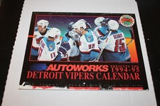1994-95 Detroit Vipers International Hockey League Calendar - Rare IHL