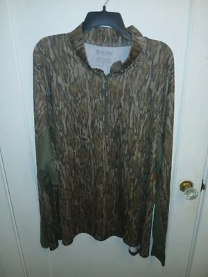 NEW With Tags Heybo Outdoors/Mossy Oak Men's Camouflage Shirt; Size 3XL; Zipper  - Image 1 of 4