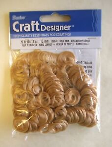 Darice Curly Doll Hair .5 oz LOT OF 6 PK Select Color