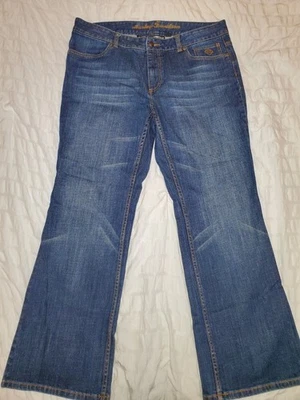 Harley Davidson Womans Jeans.. Excellent condition Size Petite 14 - Image 1 of 4