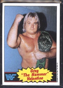 1985 Topps WWF Greg Valentine #9 - Foto 1 di 2
