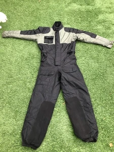 First Gear Black Thermo Suit Insulated Motorcycle Riding Coverall Mens M - Bild 1 von 5