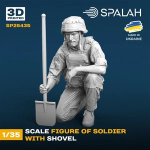 Soldier with a shovel Scale Figure Model 1:35 Spalah SP25435 - Picture 1 of 3
