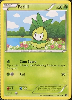 Petilil 13/98 Emerging Powers Regular - Pokémon Card - Image 1 of 2