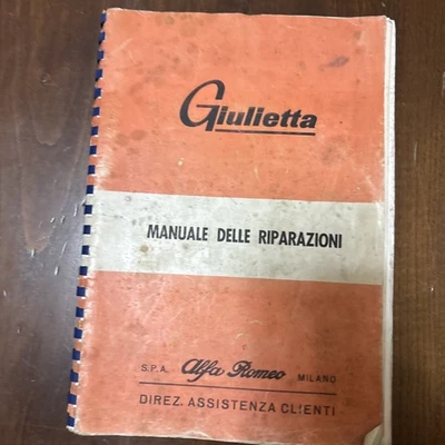 Alfa Romeo Giulietta Manuale Riparazioni Coupe Spider - Immagine 1 di 4