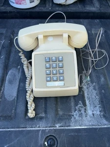 AT&T Telephone Vintage Working Push Button Style Beige western eletric - Picture 1 of 11