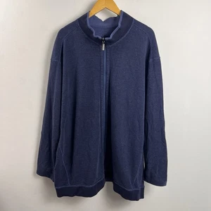 Tommy Bahama Wende-Cardigan mit durchgehendem Reißverschluss Herren 5XL blau adrett Freizeit - Bild 1 von 7
