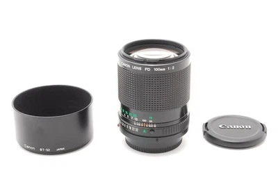 【COMO NUEVO】 Nuevo objetivo Canon NFD 100mm F/2.0 MF con capucha de JAPÓN... - Imagen 1 de 4