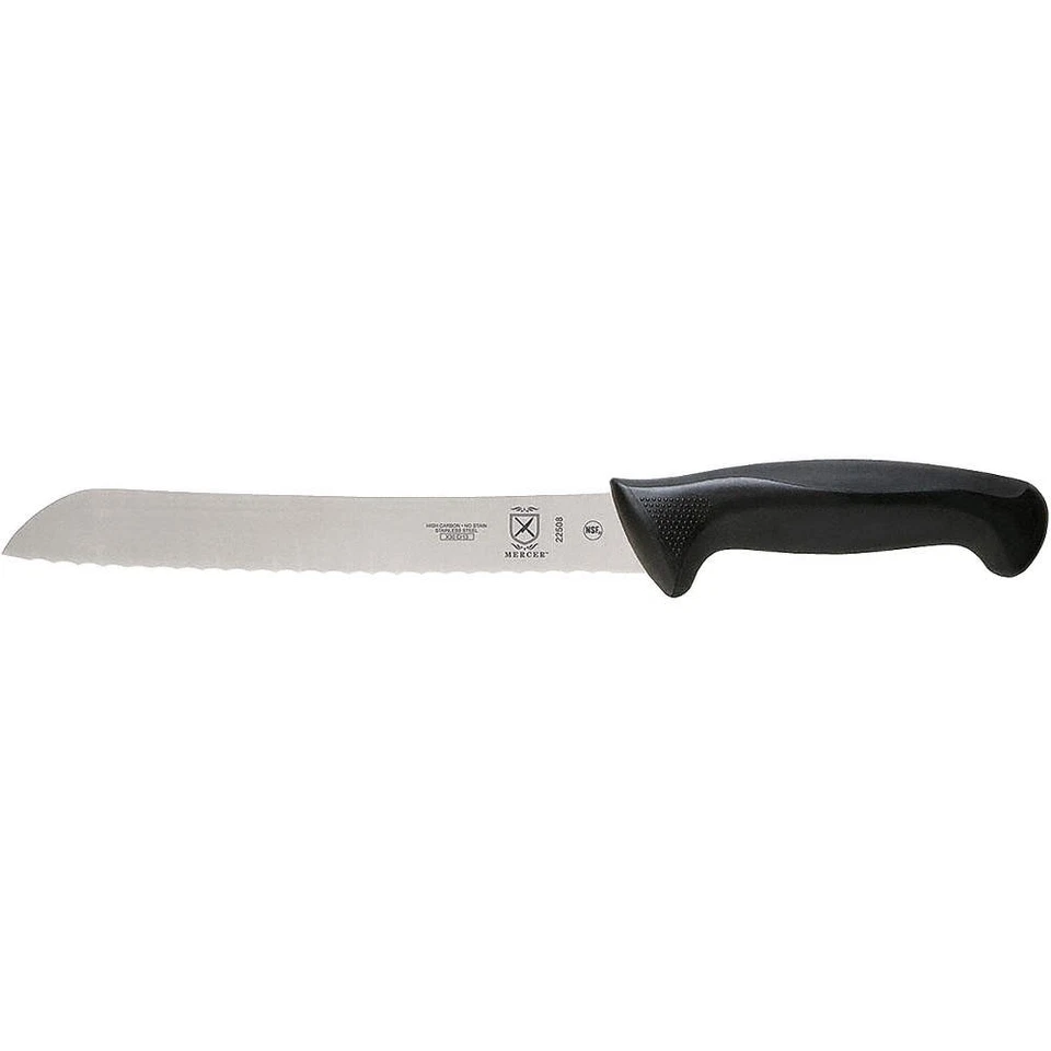 Cuchillo para pan MERCER CUTLERY M22508, hoja de 8 pulgadas, mango negro 6AKK2 Foto 1 de 1