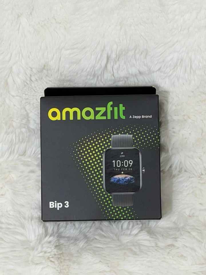 Amazfit Bip 3 A2172 Black 1.69" Large Color Display Bluetooth Smartwatch - Image 1 of 4