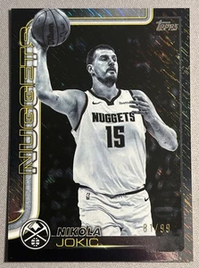 2025-26 Topps Flagship Basketball Nikola Jokic #101 Black Shimmer /99 Nuggets 🔥 - Picture 1 of 9