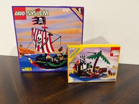 LEGO System Pirates: Cross Bone Clipper (6250) & Shipwreck Island (6260)