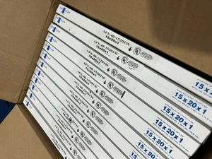 FILTRO PLISADO 15” X 20” X 1” - CANTIDAD: 12 -ALTA CAPACIDAD, AFS- 40-15201W Nuevo OS - Imagen 1 de 7