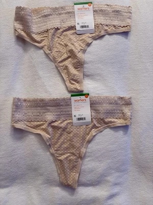 NUEVO Tanga de Encaje Warners No Pellizcar No Problems Rx5101J Mujer Talla Grande 2 Pares Foto 1 de 4