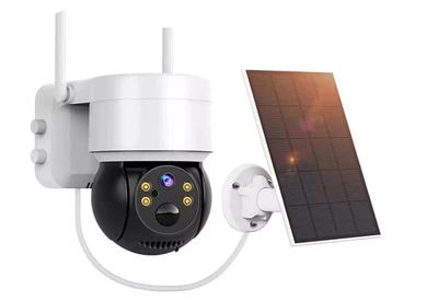 TELECAMERA Wi-Fi Senza Fili Esterno VIDEOCAMERA Sorveglianza con Pannello Solare - Immagine 1 di 4