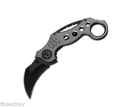 TAC-FORCE Assisted Open Blade KARAMBIT CLAW Speedster Switch Finger Hole Knife