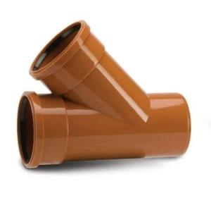Polypipe UG406 - Drenaje subterráneo 110 mm 45 ° unión igual doble enchufe - Imagen 1 de 1