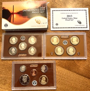 2013 S 13 Coin Proof Set US Mint Original Government Packaging OGP W/ Box COA - Picture 1 of 20