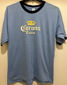 Corona Extra Men’s Blue Color Shirt - Officially Licensed - NEW & Size L & 2XL - Picture 1 of 5