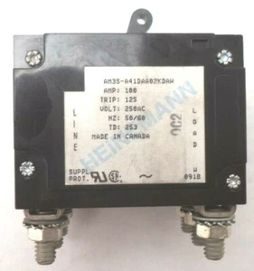 Eaton Heinemann 6-hole Panel Mount Circuit Breaker pn AM3S-A41DAA02KDAW - Picture 1 of 9