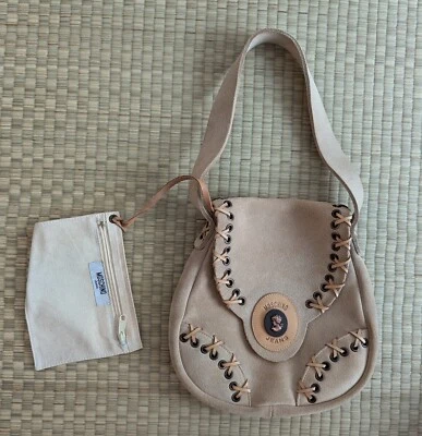 Bolso sin asas bandolera de cuero Moschino Jeans con bolso interno pequeño Foto 1 de 4