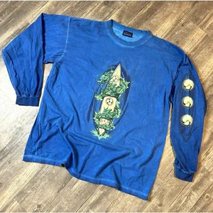 90's Dragon Ball Z Style Surfing Long Sleeve Size 3XL Y2K Style Vintage - Picture 1 of 3